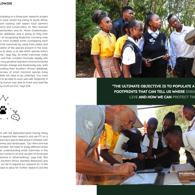 A page from the Ubuntu Magazine feature on WildTrack